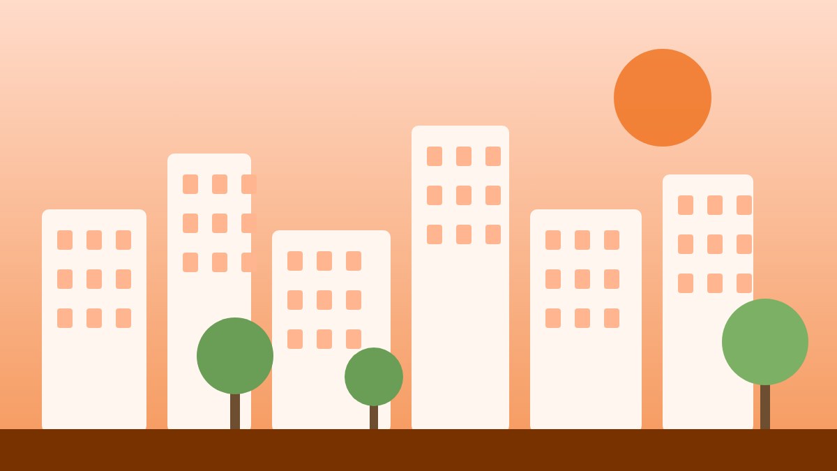 Vue illustrée de la ville de Bron